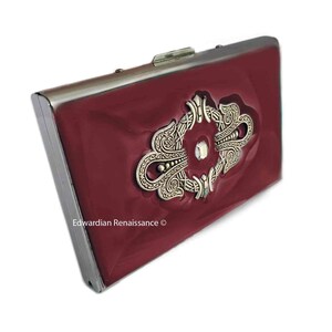 Jugendstil Portemonnaie mit RFID-Blocker für Kreditkarten Vintage inspiriert bejeweled mit benutzerdefinierten Farben und personalisierten Optionen verfügbar
