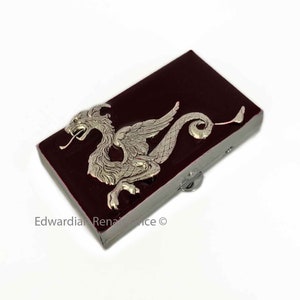 Dragon Pill Box: Hand Painted Enamel, Medieval Fantasy Inspired
