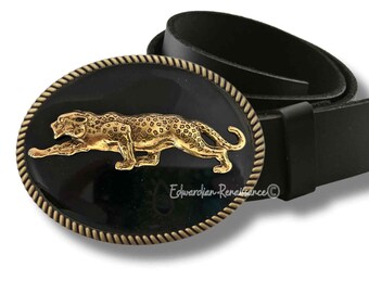 Christopher Ross 24K Gold Belt Buckle Panther 1980s - Etsy display picture 3