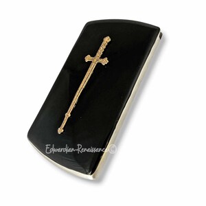 Photocard Holder Gothic Style Black White Cross K-Pop Photo  Gothic Cross Business Card Holder display picture 1