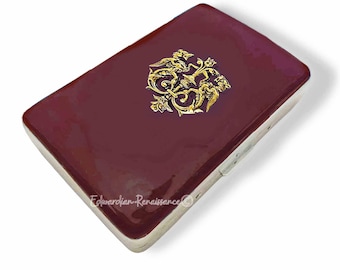 ドラゴンクレスト シガレットケース、中世のステンレススチール