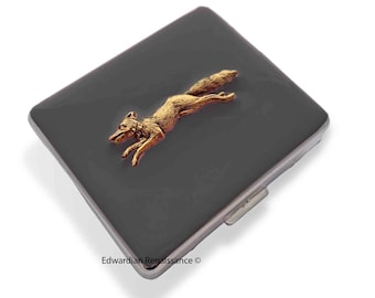 Pastillero Fox Run: Esmalte pintado a mano, organizador semanal de pastillas personalizado