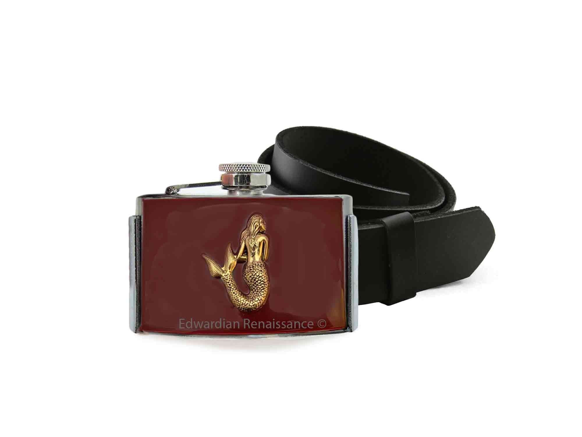 Reversible Black & Gold Mythical Alphabet Mermaid Belt Mermaid Belt Buckle - Etsy main image 3