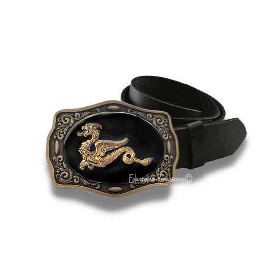 Dragon Belt Buckle: Gold & Black Enamel, Game of Thrones  display picture 2