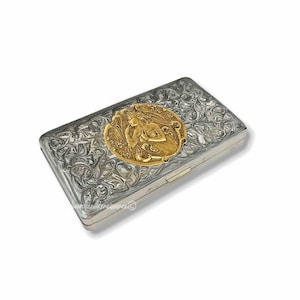 Art nouveau lady pillendoosje, groot pillendoosje per week, individuele vakken van 8 dagen, belle époque, cadeau personaliseren en kleuropties
