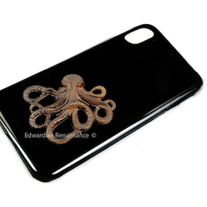 Octopus Phone Case: Hand-Painted Enamel Kraken, Magnetic 360 Cover