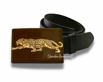 Urban Backwoods Black Cat Face Belt Buckle