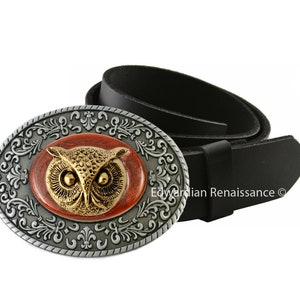 Gold Chain Link Belt with Owl Accents Gold Owl Buckle - Etsy main image 4