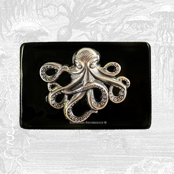 Cocky Belt Buckle *As seen on Bones* Full Metal Red Enamel and Pewter Finish