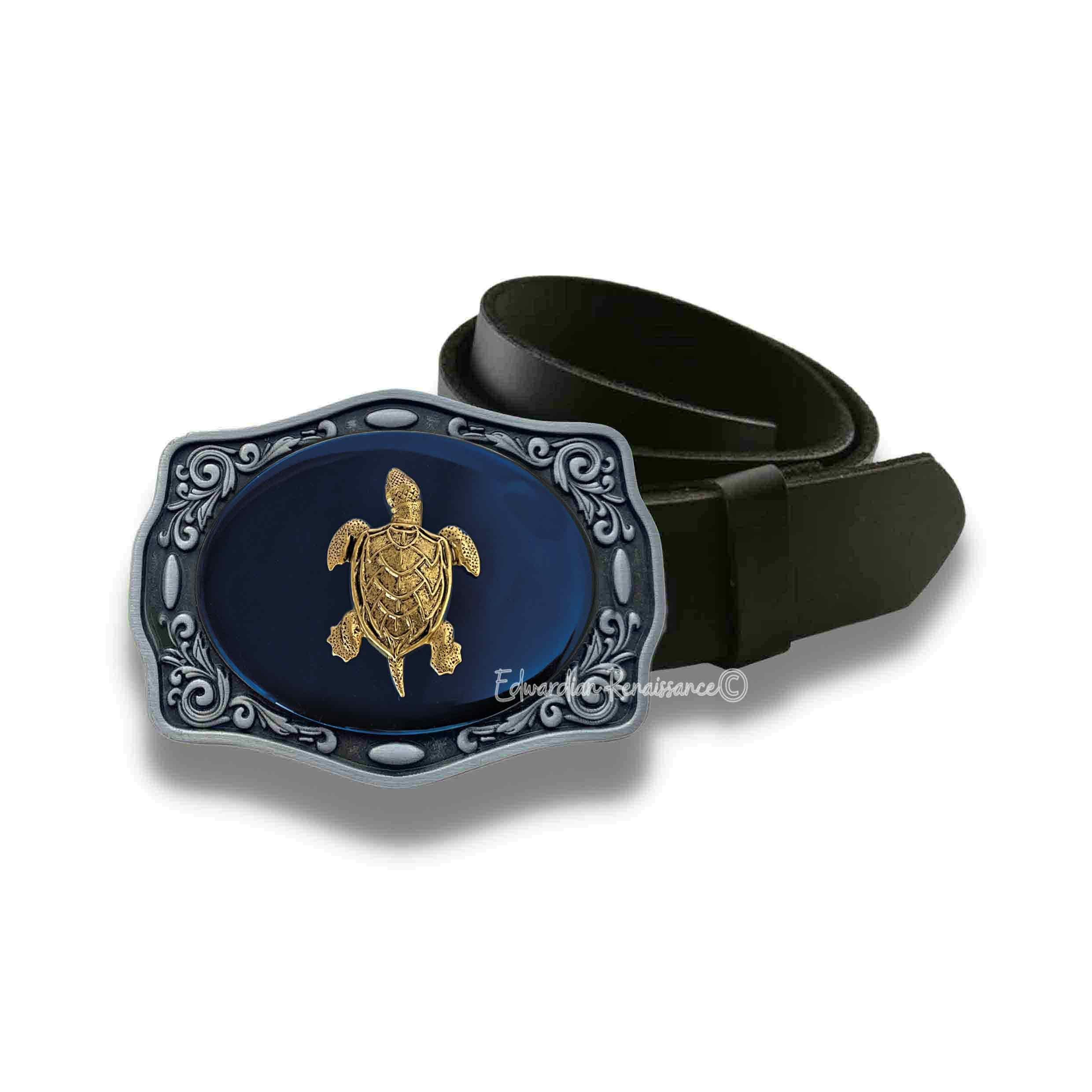 Gold plated turtle belt buckle Gold Turtle Belt - Etsy main image 3