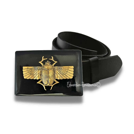 VINTAGE SCARAB BELT AMAZING HEAVY EGYPTIAN s-l400.jpg main image 3