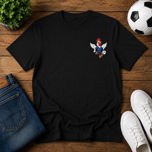 France 2026 World Cup Soccer T-Shirt, Les Bleus Rooster Graphic Tee image 5