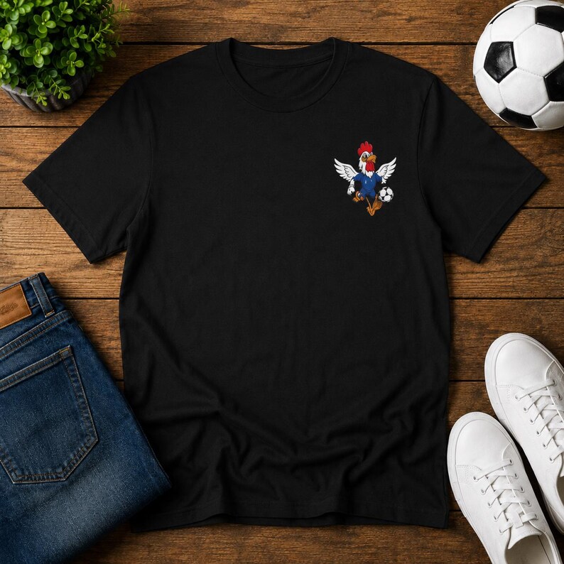 France 2026 World Cup Soccer T-Shirt, Les Bleus Rooster Graphic Tee image 5