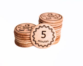 TV Tokens, Screen Time Coins, and Chore Chart