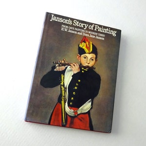 Vintage Janson's Story of Painting from Cave Painting to Modern Times hardback coffee table book written by H. W. and Dora Janson