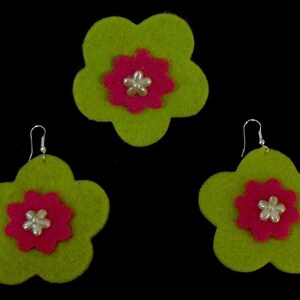The Pimento Collection Funky Felt Flowers image 1