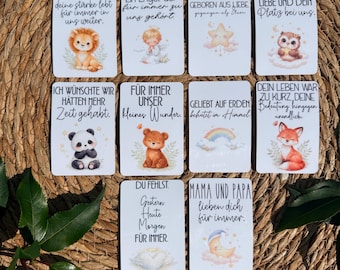 Grabkerzen Aufkleber Sternenkind | Trauerkerze Sticker wetterfest und UV-beständig | Gedenkkerze Baby Engel | Erinnerung Kind | Grabdeko