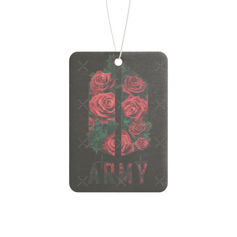 BTS ARMY Car Air Freshener | New Car, Pine, Black Ice Scents image 2