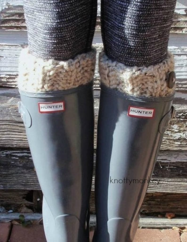 Boot Warmers Leg Warmers Boot Cuffs Chunky Oatmeal Boot Socks Womens Leggings Holiday Gift image 1