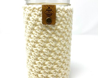 French Vanilla Pint and a Half Mason Jar Cozy Beverage Sleeve - 24 oz. Cozy -  Party Drink Holder - Plant Pot Containers