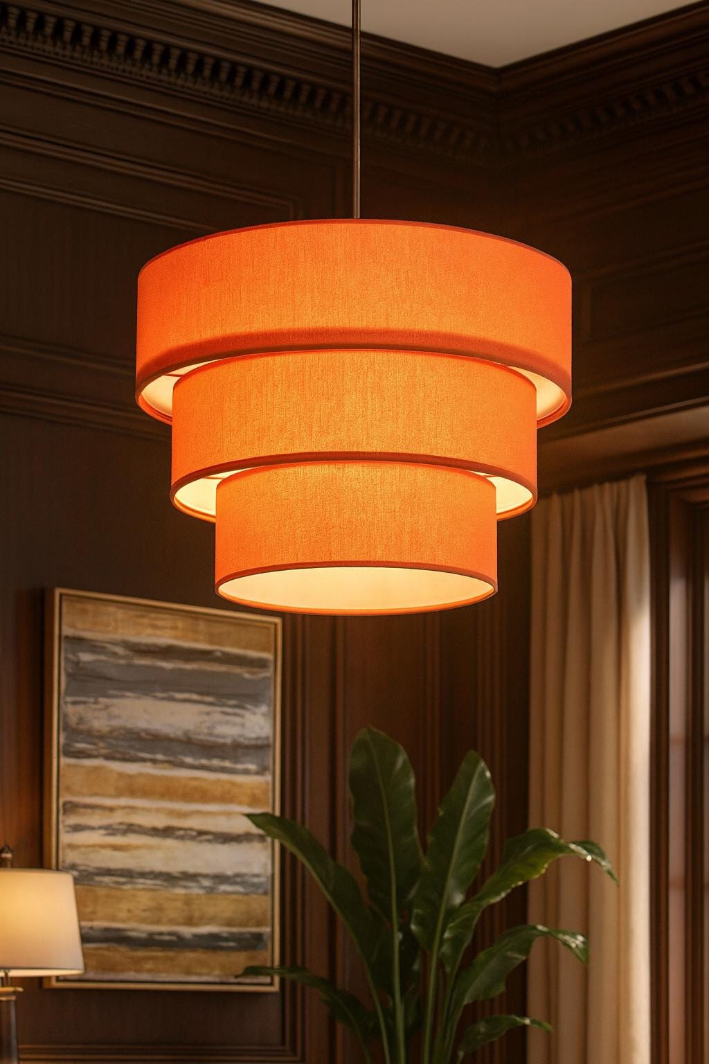 Orange Pendant Light