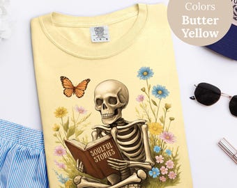 T-shirt Halloween-skeletleesboek - T-shirt Spooky Book Club