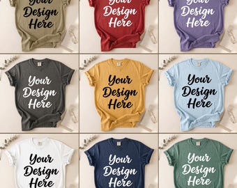 30 Comfort Colors 1717 Style Mockup Bundle | Boho T-Shirt Mockup  | CC1717 Style Flat Lay | Aesthetic Shirt Mockup | Oversized Tee  Mockup
