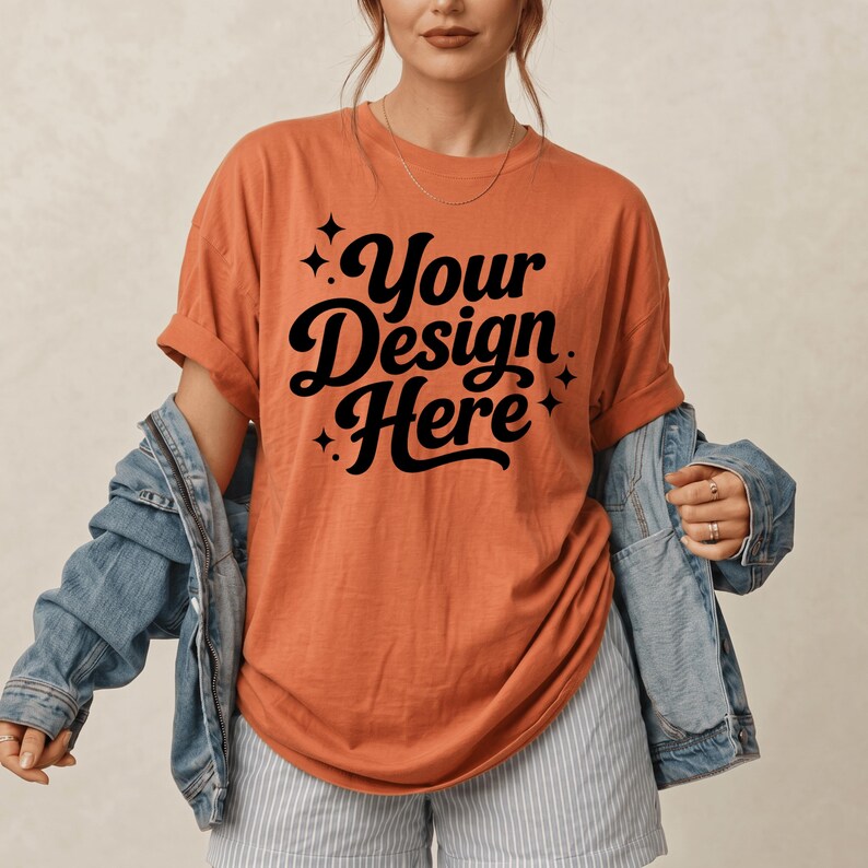 Pacote de Mockups de Camisetas com 285 Imagens, Inspirado nos Modelos Comfort Colors 1717 e Gildan 64000, Mockups de Modelos Femininos, Pacote para Impressão Sob Demanda no Etsy imagem 4