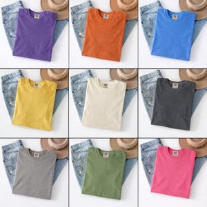 30 Comfort Colors 1717 Inspired Mockup Bundle, T-Shirt Mockup Bundle, Folded Shirt Mockup, Garment Dyed Mockup, Etsy Shirt Mockup