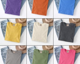 30 Comfort Colors 1717 Inspired Mockup Bundle, T-Shirt Mockup Bundle, Folded Shirt Mockup, Garment Dyed Mockup, Etsy Shirt Mockup