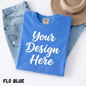 30 Comfort Colors 1717 Inspired Mockup Bundle, T-Shirt Mockup Bundle, Folded Shirt Mockup, Garment Dyed Mockup, Etsy Shirt Mockup image 6