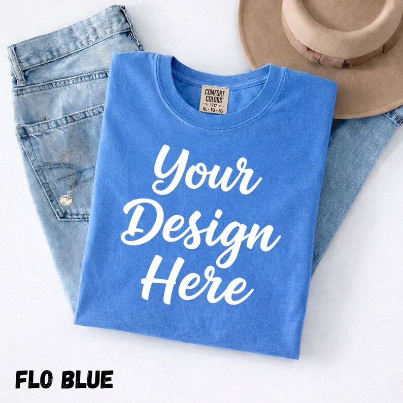 30 Comfort Colors 1717 Inspired Mockup Bundle, T-Shirt Mockup Bundle, Folded Shirt Mockup, Garment Dyed Mockup, Etsy Shirt Mockup image 6