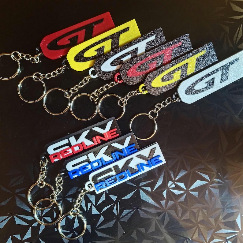 Customizable GT or SKY Redline Keychain – Saturn Sky / Opel GT – Made ...