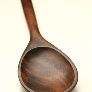 Big manly wooden spoon kitchen utensil carved from Walnut wood image 8