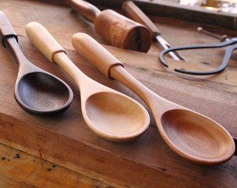 Handmade wooden spoon reproduction from a vintage spoon that was much loved