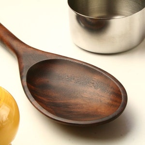 Big manly wooden spoon kitchen utensil carved from Walnut wood image 1