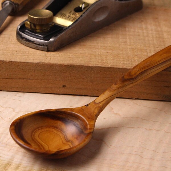 Salvaged Apricot wood wooden spoon kitchen utensil salsa spoon