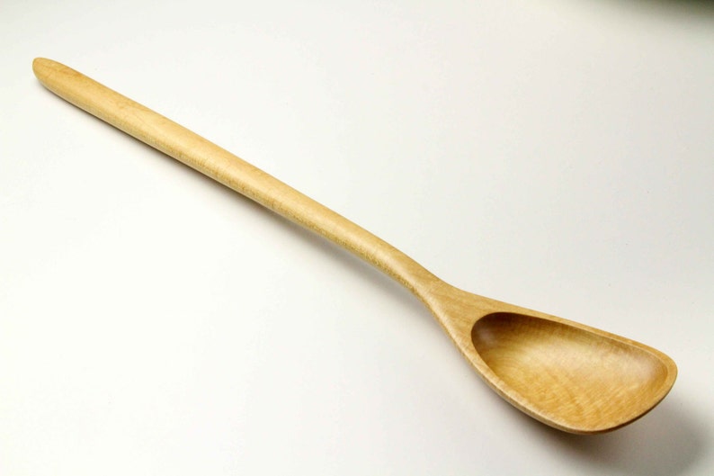Long handled handmade wooden roux spoon kitchen utensil of Etsy