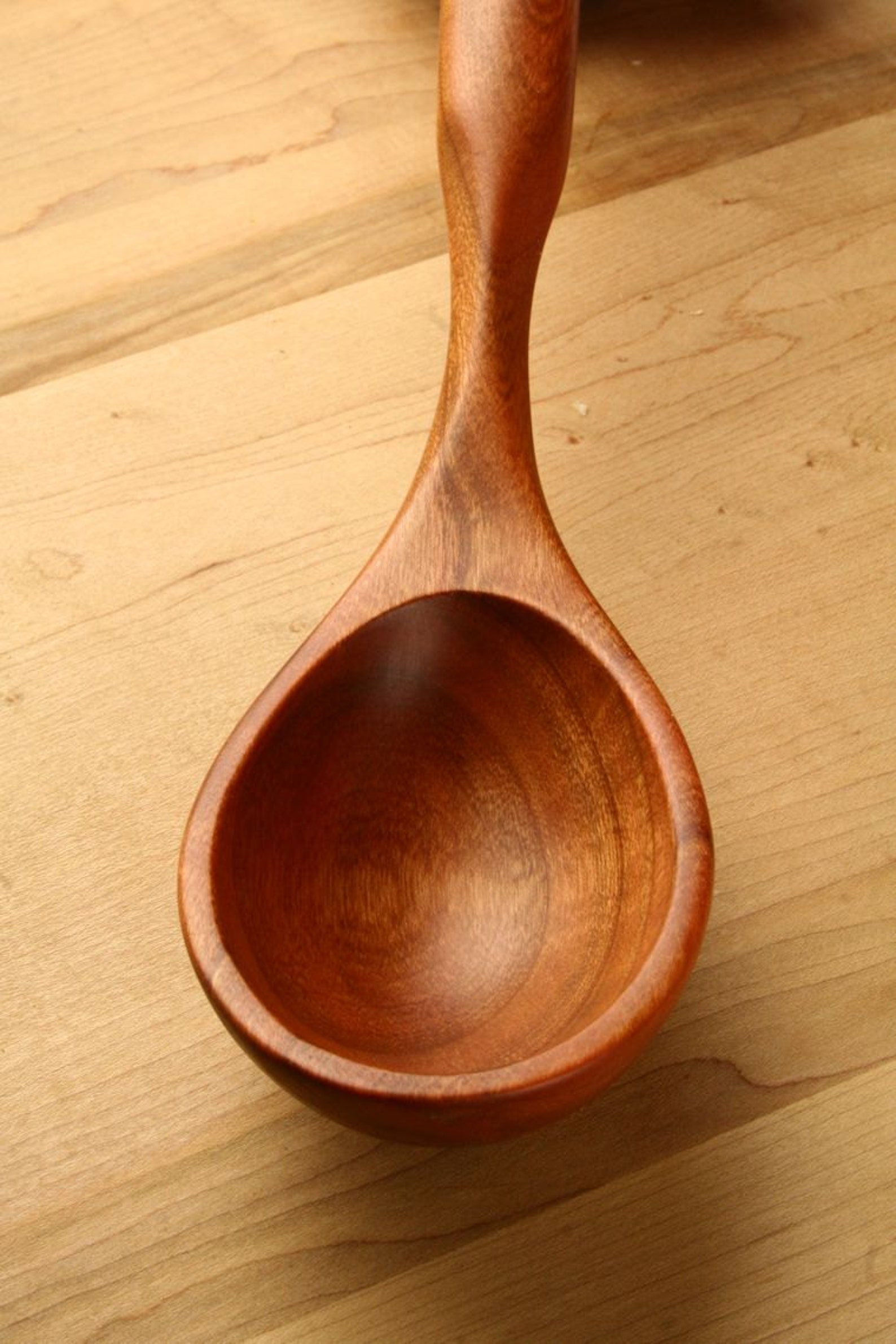 Large Wooden Ladle Spoon for Serving Stew and Chili Etsy
