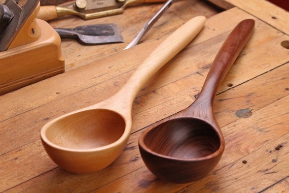 Handcrafted Wooden Serving Spoon Ladle