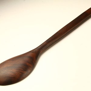 Big manly wooden spoon kitchen utensil carved from Walnut wood image 7