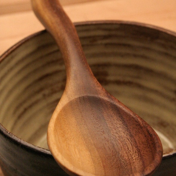 Small wooden spoon of Black Walnut wood