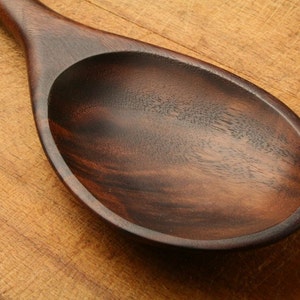 Big manly wooden spoon kitchen utensil carved from Walnut wood Walnut wood