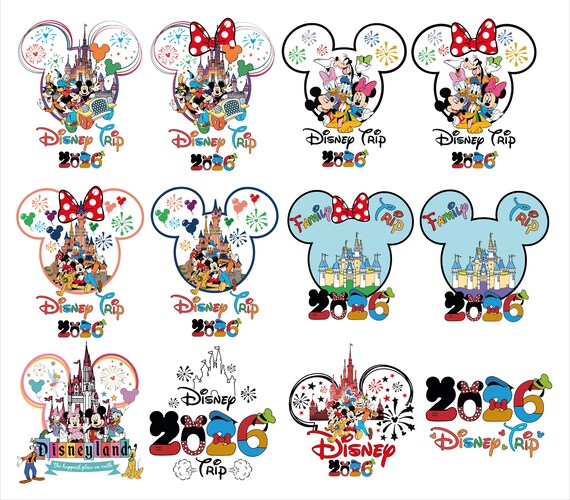 Disneyland 2026 SVG PNG BUNDLE,Family Trip Png,Spring Break Svg,Family Vacation 2026,Magical Kingdom,Mouse Head Design,Holiday Trip Svg Png
