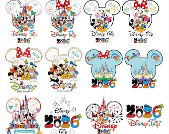 Disneyland 2026 SVG PNG BUNDLE,Family Trip Png,Spring Break Svg,Family Vacation 2026,Magical Kingdom,Mouse Head Design,Holiday Trip Svg Png
