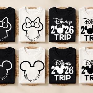 Paquete SVG PNG de Disney 2026, viaje familiar de vacaciones 2026, sublimación de viaje familiar, diseño de vacaciones a juego, vacaciones de primavera 2026, camisa de viaje SVG