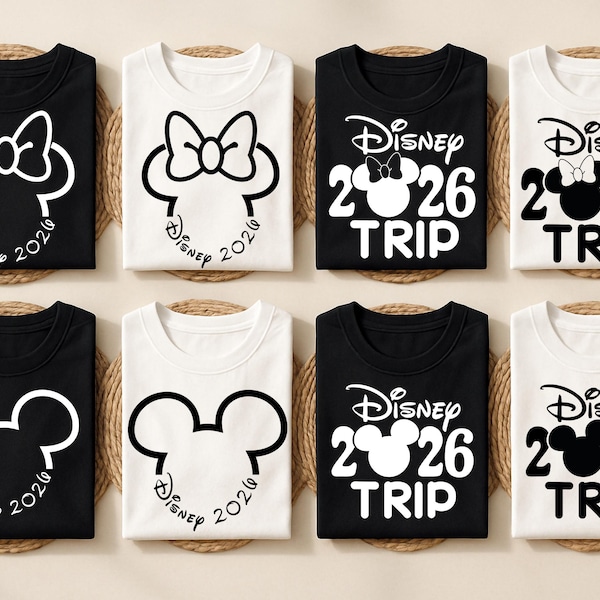 Disney 2026 SVG PNG Bundle 2026 Family Vacation Trip Png Family Trip Sublimation Matching Vacation Design Spring Break 2026 Svg Travel Shirt