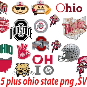 Inspirerad OHIO png svg wrap fotbollslag tumbler wrap – 20oz sublimeringswrap | Game Day Tumbler Wrap amerikansk fotboll png