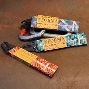 Llavero de cuerda de escalada reciclada / Accesorio ecológico hecho a mano, fabricado en Escocia