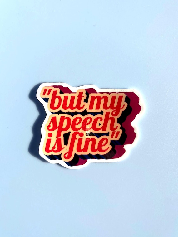 Funny SLP Sticker: Retro Speech Therapy Humor Gift
